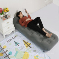 single inflatable mattress with pillow